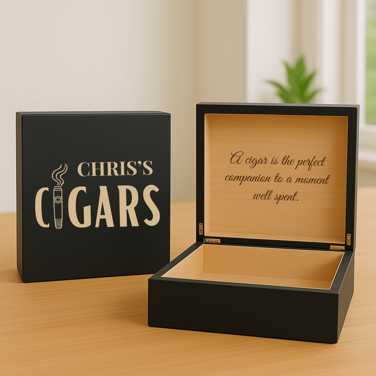 Unique Personalized The Legacy Cigar Box Customized Gifts for Men Groovy Cigars, a personalized cigar gift engraved and shipped by Groovy Cigars