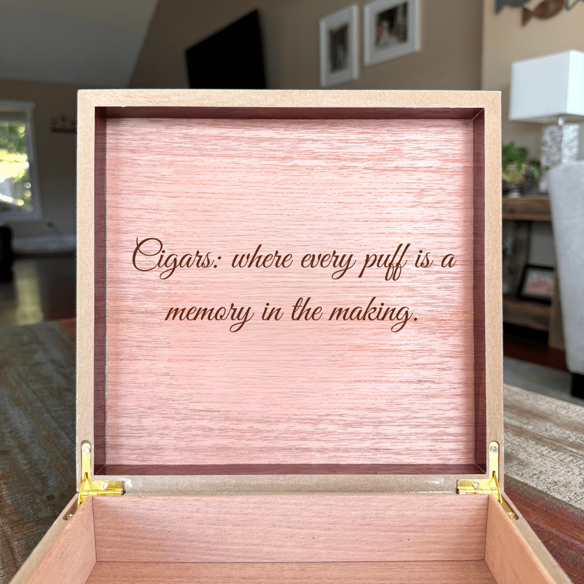 Unique Personalized The Legacy Cigar Box Customized Gifts for Men Groovy Cigars, a personalized cigar gift engraved and shipped by Groovy Cigars