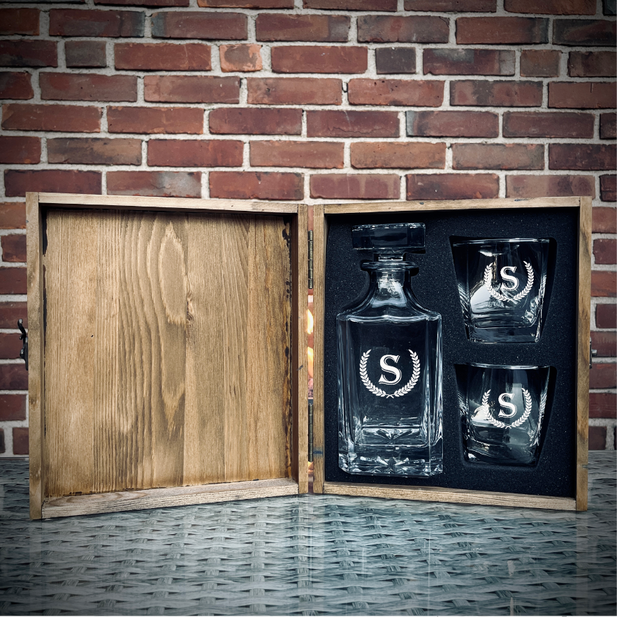 Personalized Decanter Box Set 